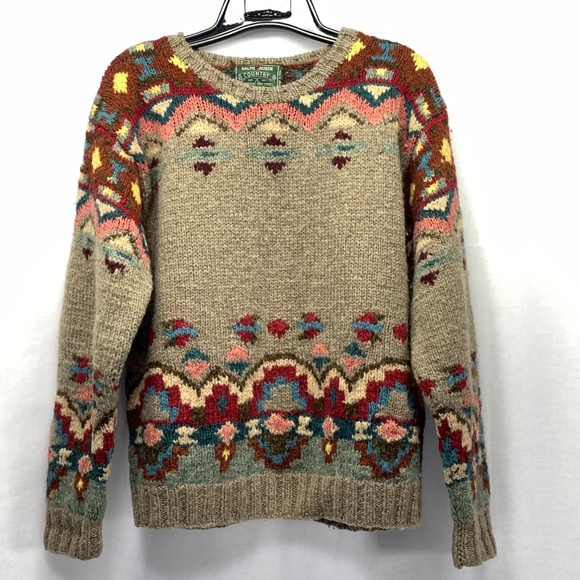polo country wool sweater